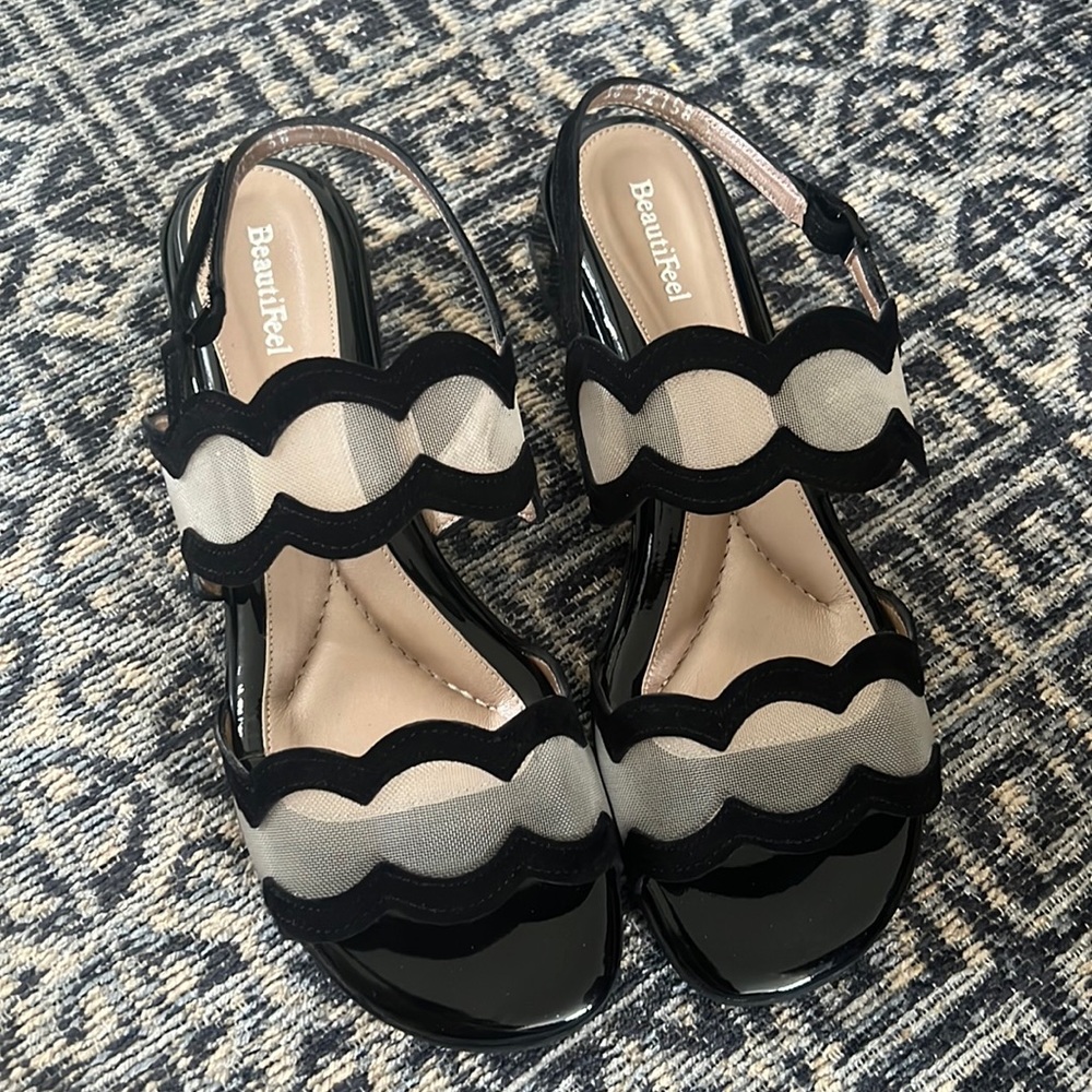 BeautiFeel Black Sandals - in New Condition